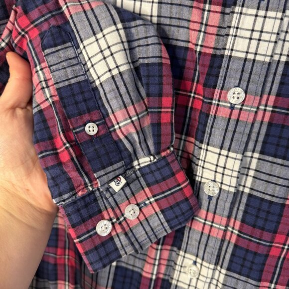 Cruel Girl Womens Plaid Button-Up Shirt Size S Red Blue White Casual Western - Picture 5 of 9